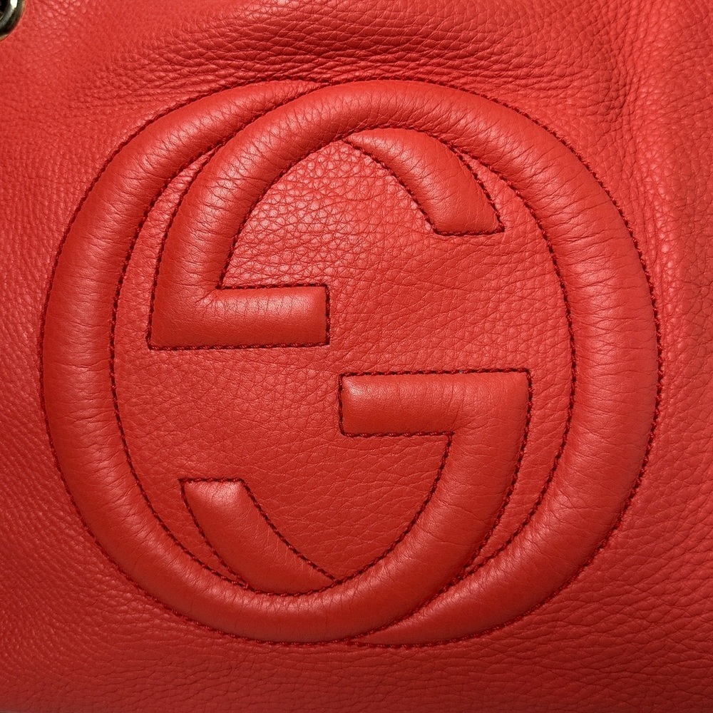 💯Authentic Gucci Soho Hobo Leather Chain Shoulder Bag🍀 - Picture 3 of 13